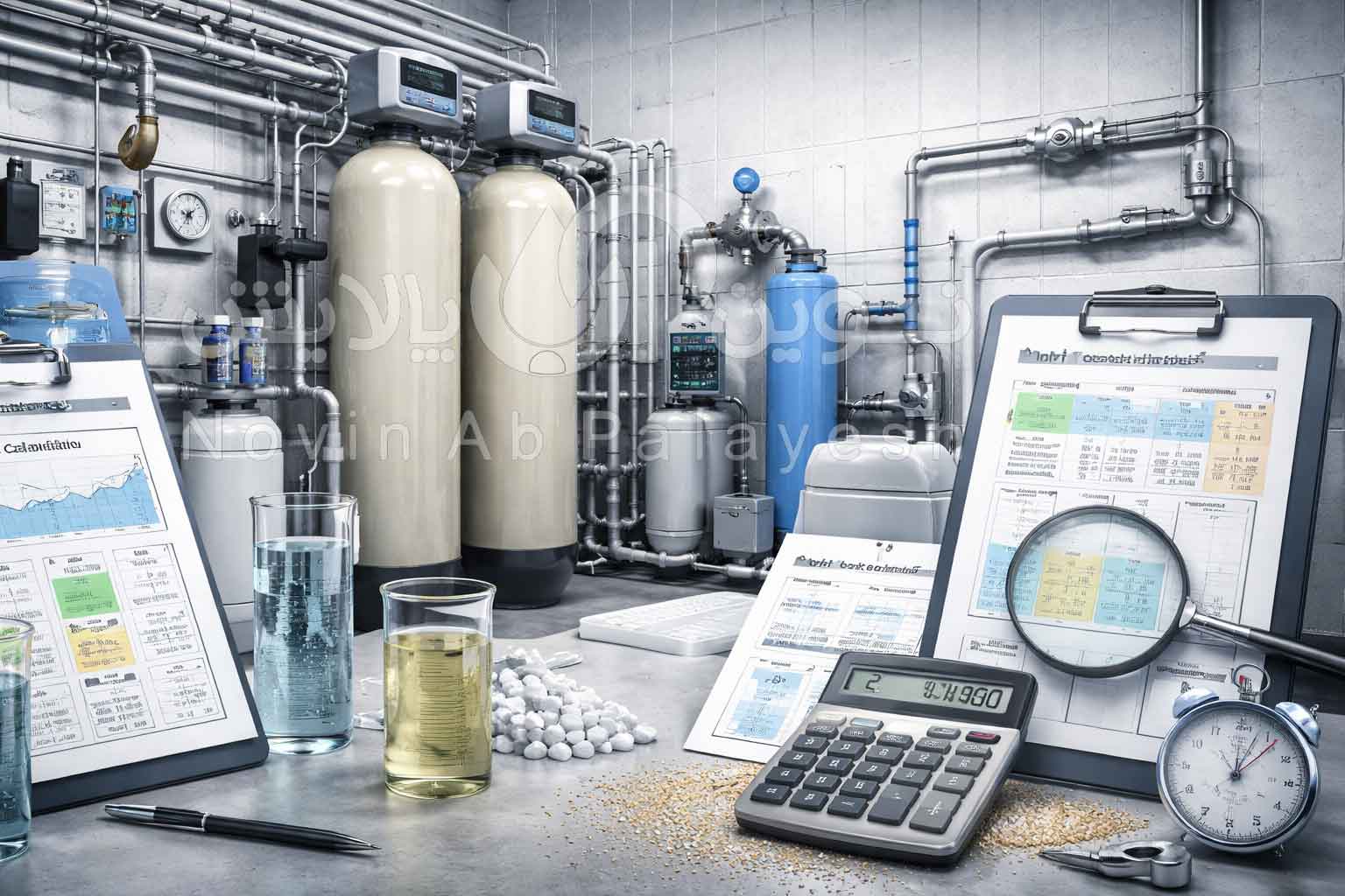 محاسبه ظرفیت رزین سختی‌گیر چگونه انجام میشود فرمول مهندسی برنامه احیا
