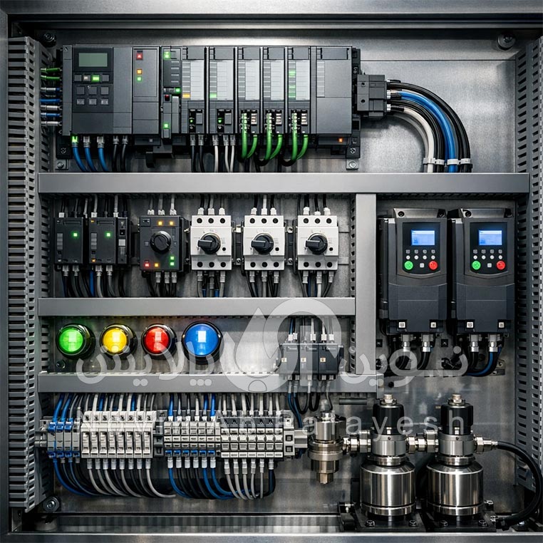 تابلو برق و PLC / رله‌های کنترلی